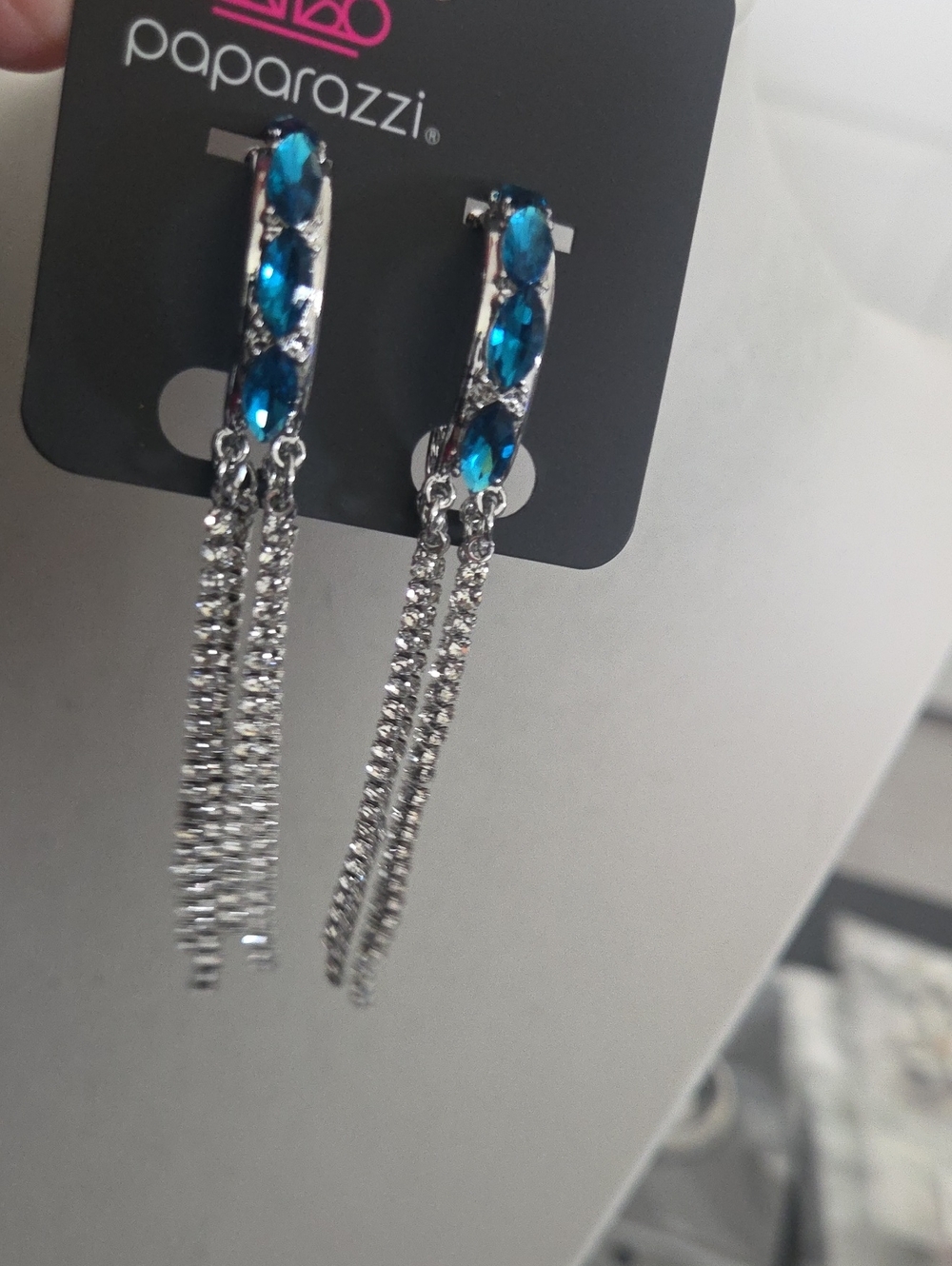 Paparazzi Feminine Fascination Blue Post Earrings NWT